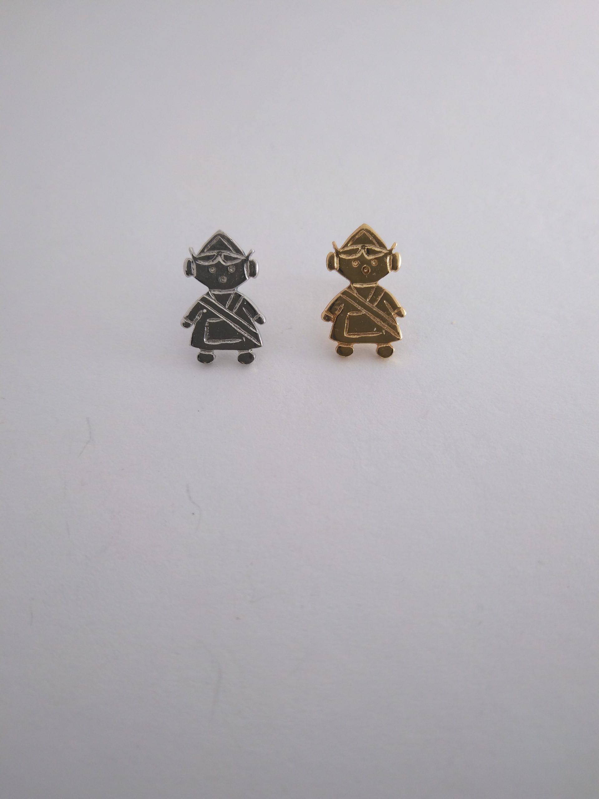 87-p07.5 PLATA CHAPADA ORO,,RODIO medida 9x14mm