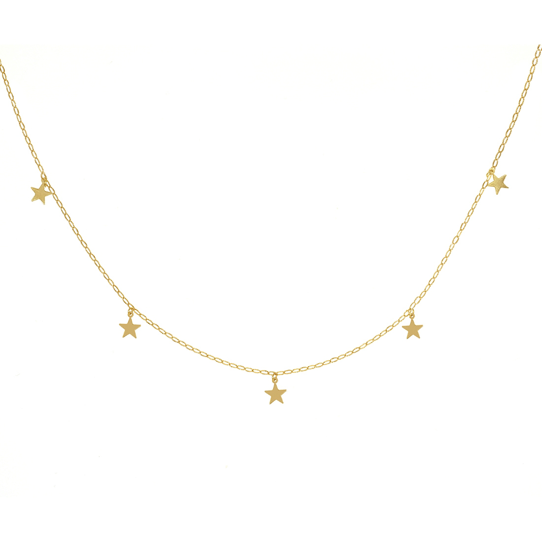 Collar-con-cinco-estrellas-oro-18k Collar-con-cinco-estrellas-oro-18k