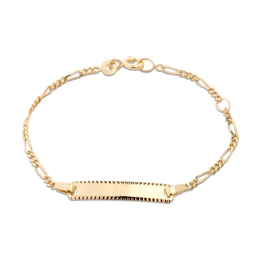 pulsera-de-oro-amarillo-identidad-13-cm pulsera-de-oro-amarillo-identidad-13-cm